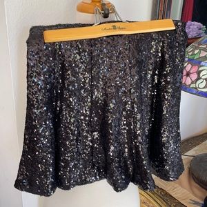 Get in the Glam Guess flashing skirt